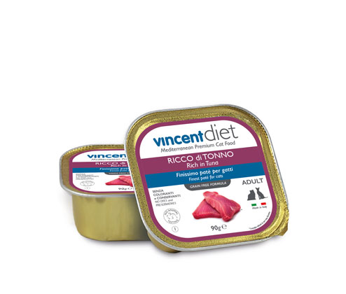 Patè di tonno grain free per gatti Vincent Diet