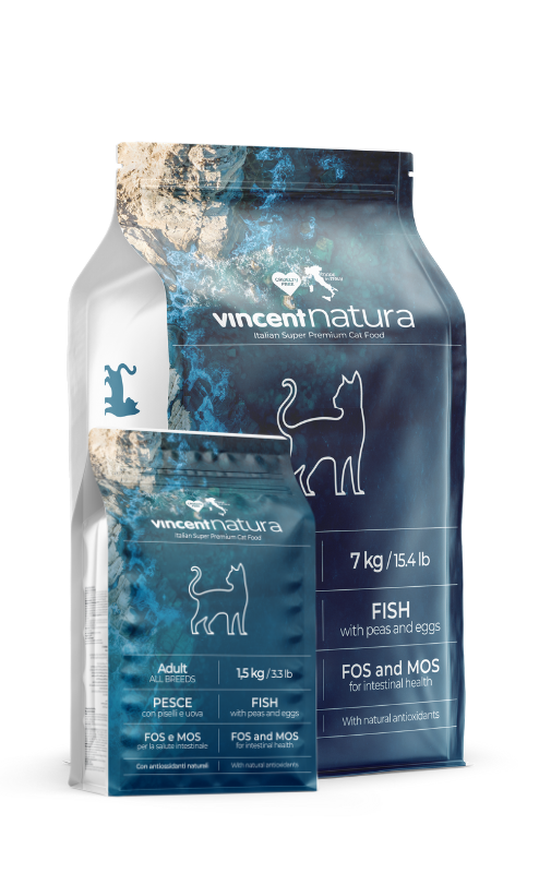 Crocchette per gatti adulti VincentNatura al pesce