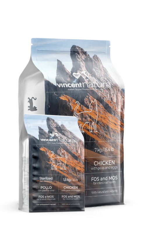 Crocchette per gatti sterilizzati VincentNatura al pollo